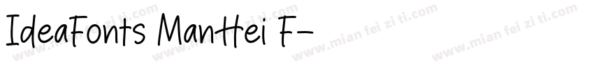 IdeaFonts ManHei F字体转换